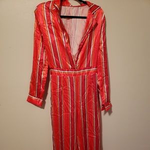 Orange and Fuschia Stripes Jumper